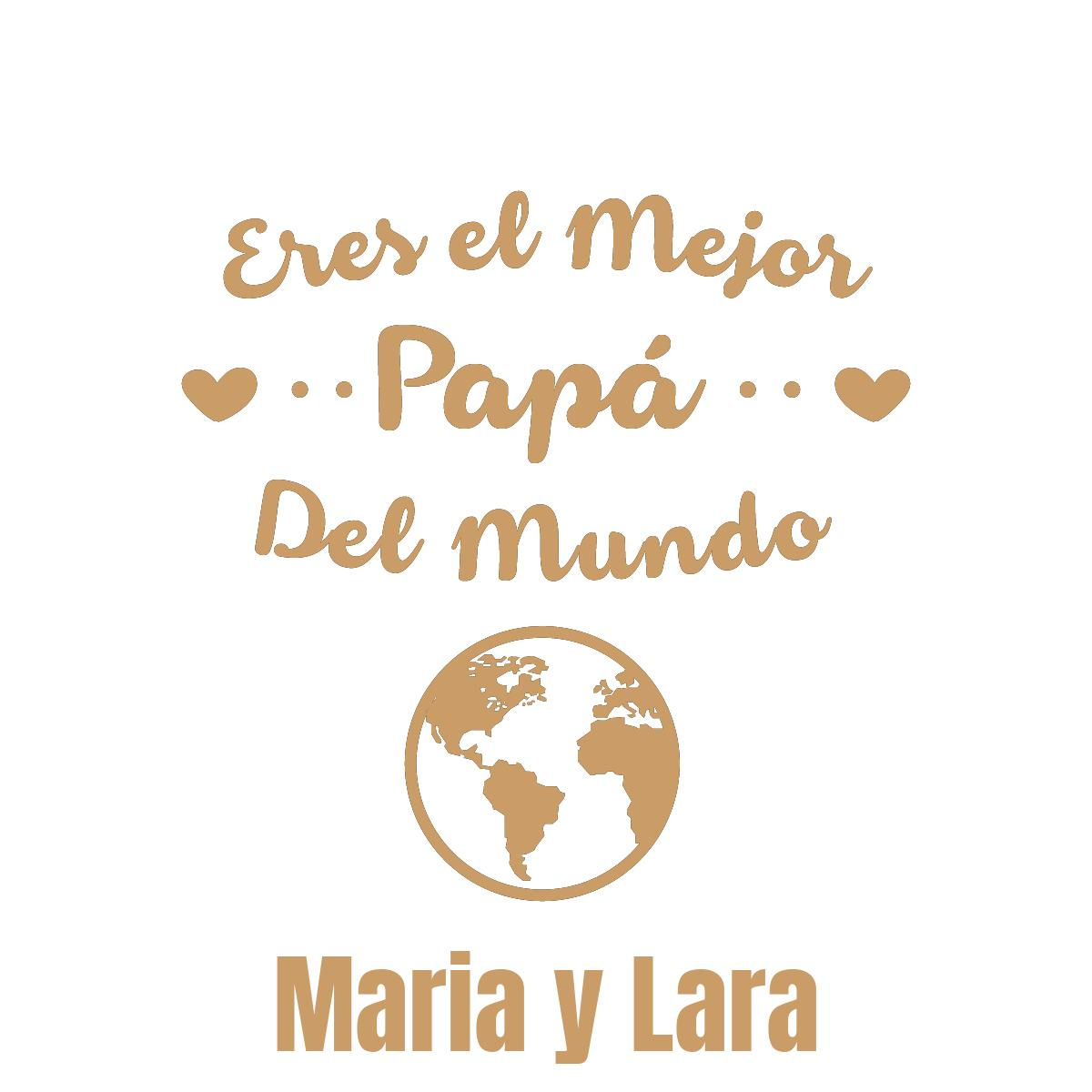 Camiseta personalizada para papá “Eres el Mejor Papá del Mundo”