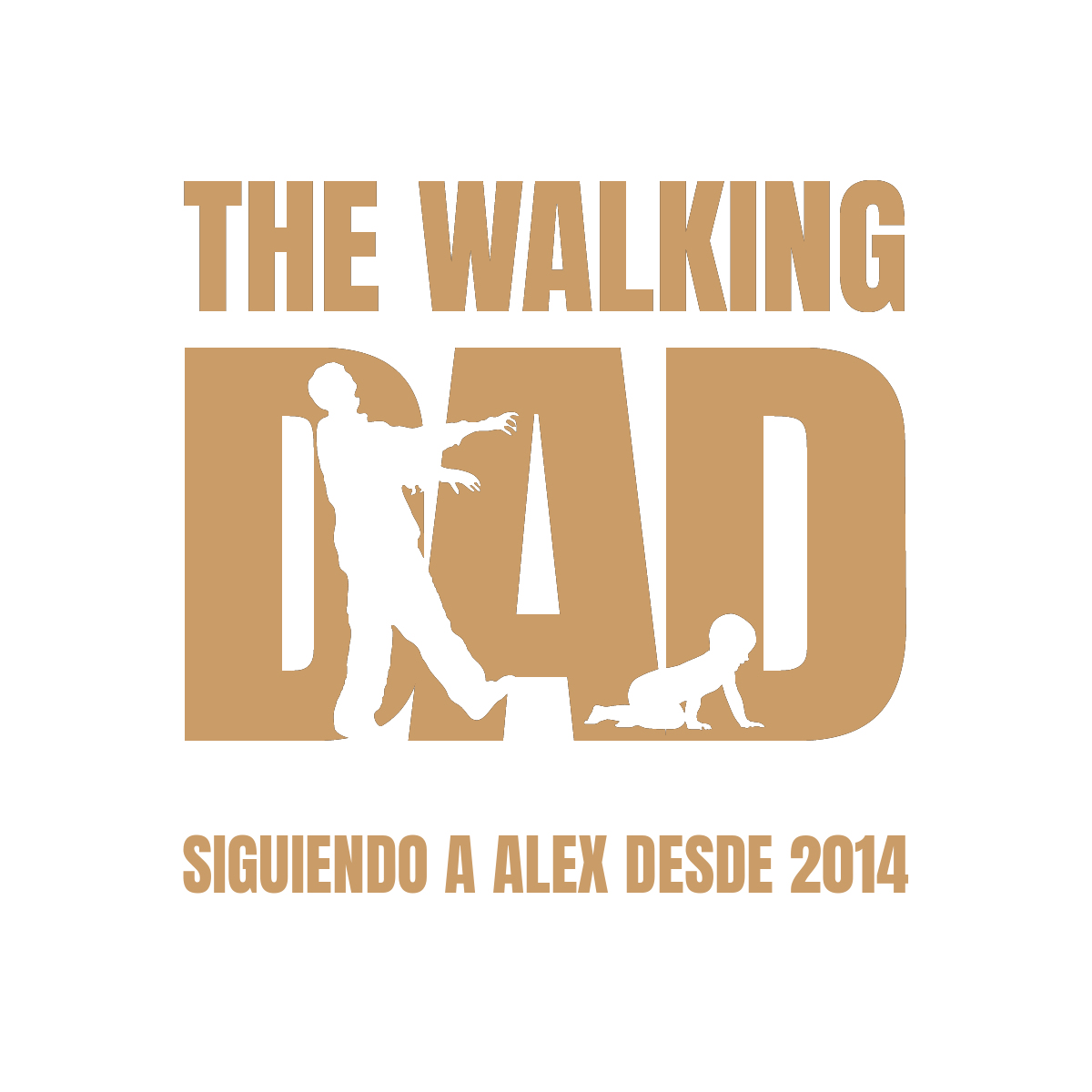 Camiseta personalizada para papá “The Walking Dad”
