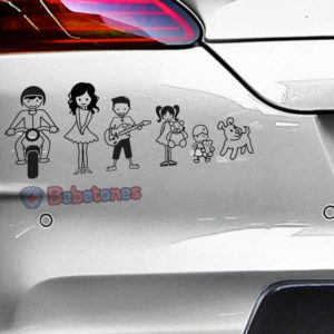 Pegatina de coche “Mi Familia”