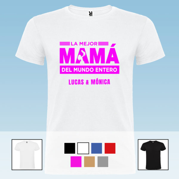 Camiseta personalizada "Mama - corazones unidos"