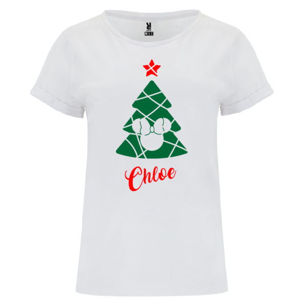 Camiseta Árbol de navidad de Película - Mujer manga corta