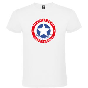 Camiseta personalizada para papá “Super Capitán”