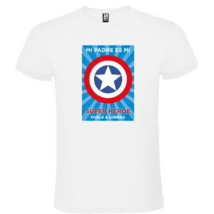 Camiseta personalizada para papá “Super Capitán 2”