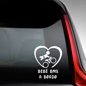 Pegatina de Vinilo  “Bebé a bordo – BMX Chico