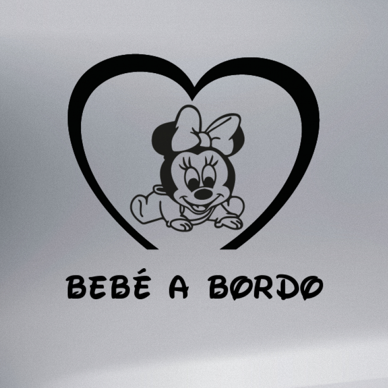 Personalizado Minnie Mouse Niño/Bebé A Bordo Coche Firmar Nuevo ~ caliente rosa/blanco PD 's 