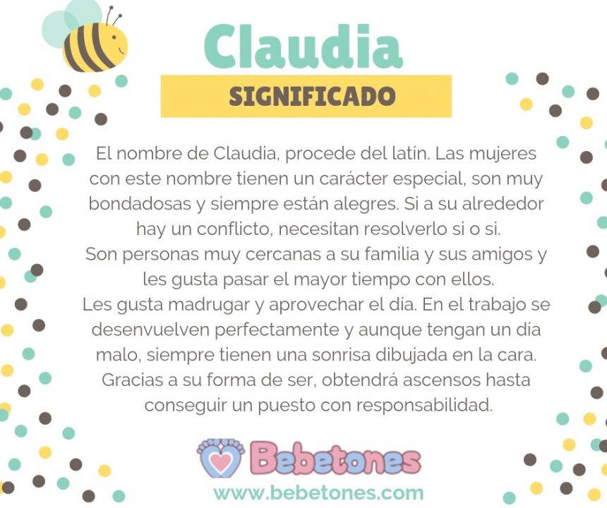 Nombre Claudia Origen y Significado