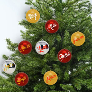 Bolas De Navidad Personalizadas