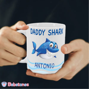 Taza personalizada “Daddy Shark”