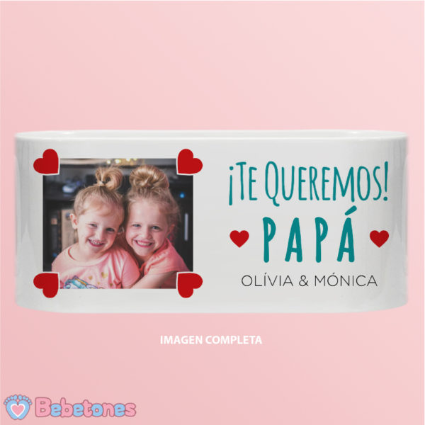 Taza personalizada "Una foto con amor para Papá" - imagen completa